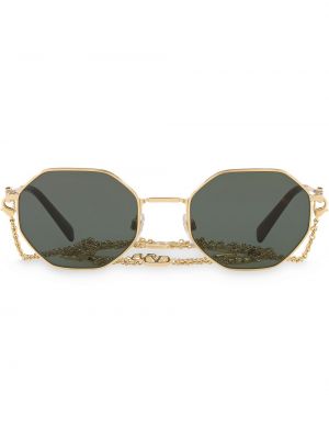 Gafas de sol con estampado geométrico Valentino Eyewear dorado