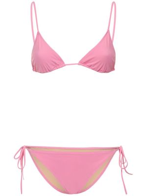 Bikini con cordones Lido rosa