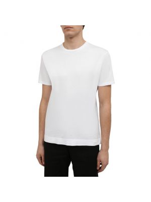 Хлопковая базовая футболка Daniele Fiesoli белая