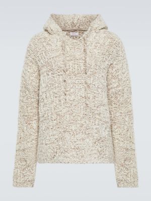 Oversize woll hoodie Erl beige