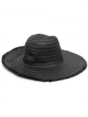 Pletená čiapka s výšivkou Emporio Armani čierna