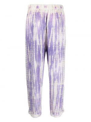 Pantalon de joggings à imprimé tie dye Raquel Allegra violet
