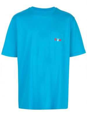 Тениска с джобове Supreme синьо