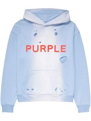 Суичър с качулка с принт Purple Brand