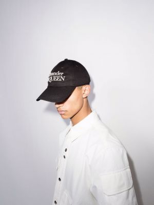 Cappello di cotone Alexander Mcqueen bianco