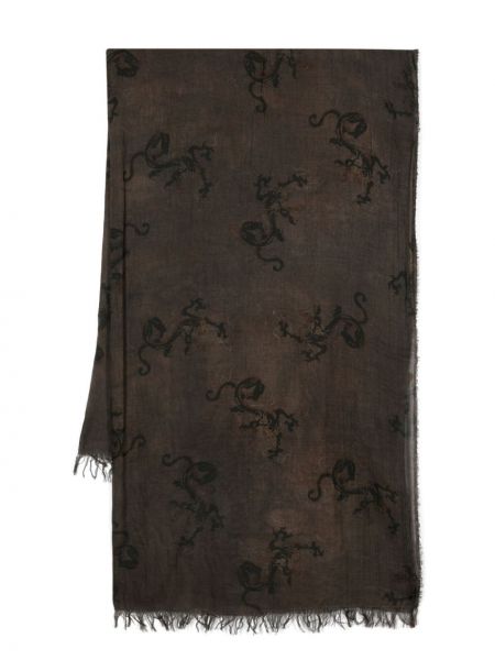 Schal aus baumwoll mit print Uma Wang braun