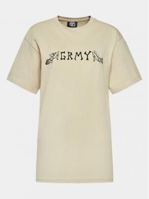 Priliehavé tričko Grimey béžová