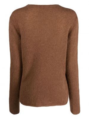 Dzianinowy sweter Drumohr brązowy