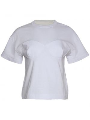 T-shirt avec manches courtes Sacai blanc