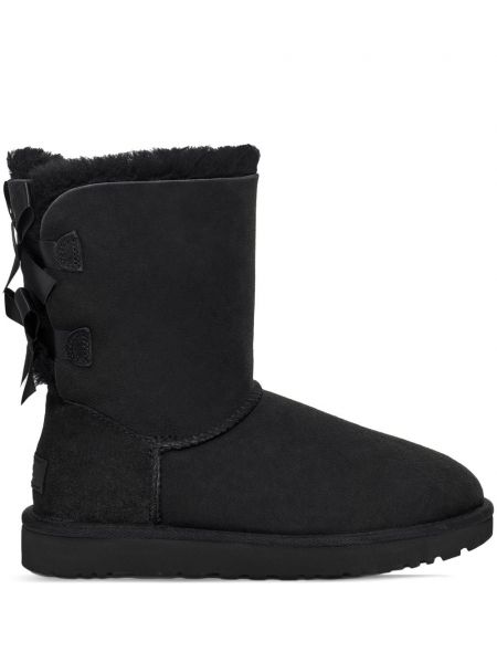 Flache stiefel mit schleife Ugg schwarz