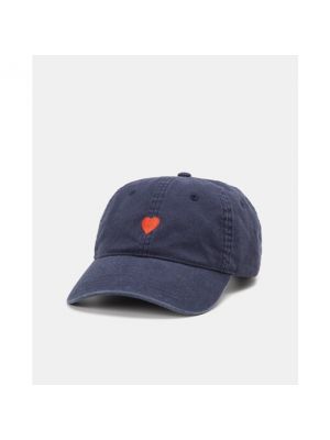 Gorra con bordado de algodón con corazón Levi's azul