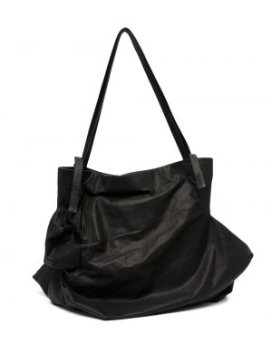 Δερμάτινη τσάντα shopper Discord Yohji Yamamoto μαύρο