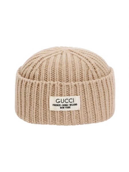 Beżowa czapka Gucci