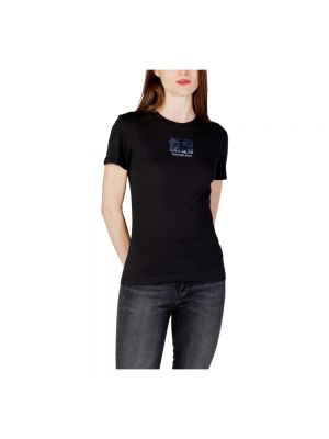 Koszulka z nadrukiem Calvin Klein Jeans czarna