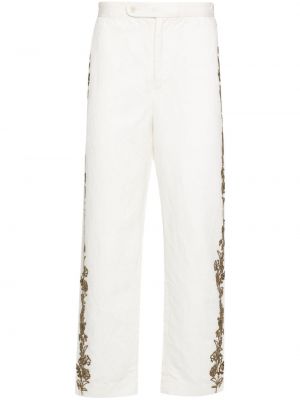 Pantalon avec perles Bode blanc