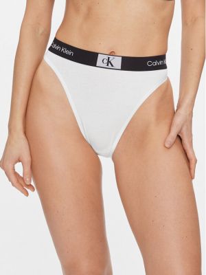 Бразилски бикини с висока талия Calvin Klein Underwear бяло