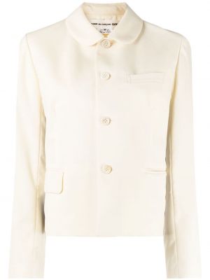 Biała kurtka wełniana Comme Des Garcons Girl