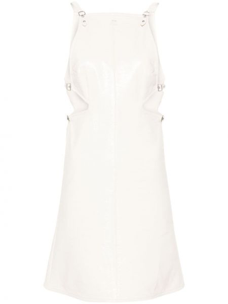 Αμάνικο φόρεμα με αγκράφα Courreges λευκό