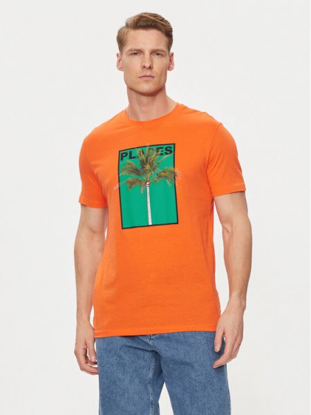 Тениска United Colors Of Benetton оранжево