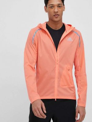 Kabát Adidas Performance narancsszínű