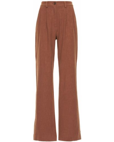 Хлопковые брюки Bec & Bridge, коричневые
