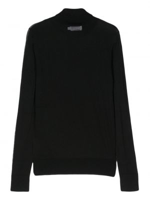 Caurspīdīgs džemperis Calvin Klein melns