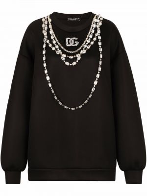 Суитчър с кристали Dolce & Gabbana черно