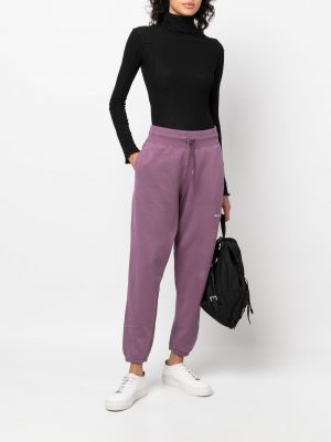 Sportovní kalhoty s výšivkou Rlx Ralph Lauren fialové