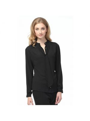 Черная блузка с коротким рукавом Viaggio