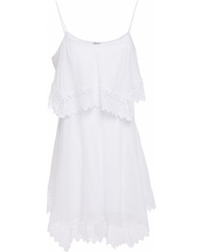 Bílé mini šaty bavlněné Charo Ruiz Ibiza