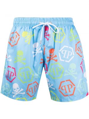 Shorts mit print Philipp Plein