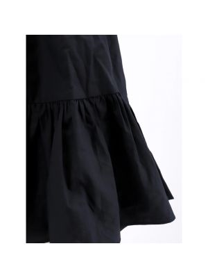 Mini vestido de algodón con mangas globo Ulla Johnson negro