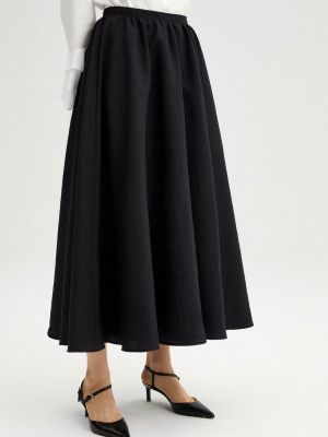Плиссированная юбка с рюшами Touché Privé черная