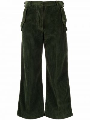 Pantalones de pana bootcut Kenzo verde