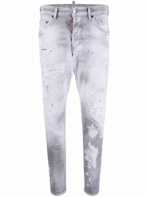 Skinny fit-jeans Dsquared2 grå