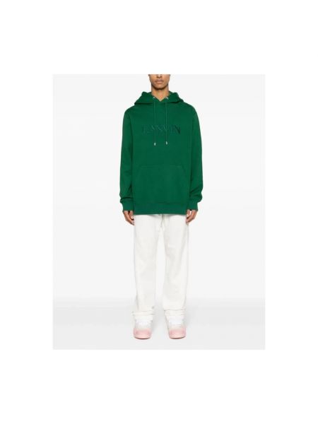 Bluza z kapturem Lanvin zielona