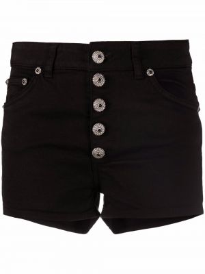 Kratke hlače z gumbi Dondup črna