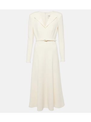 Midi haljina Roland Mouret bijela