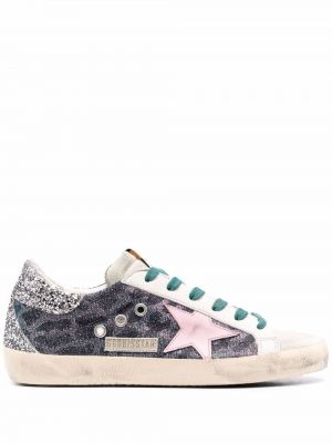 Stjernemønster leopard trykt sneakers Golden Goose