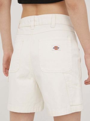 Pantaloni cu talie înaltă Dickies alb
