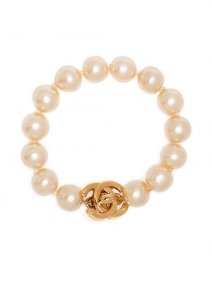 Apyranke su perlais Chanel Pre-owned auksinė