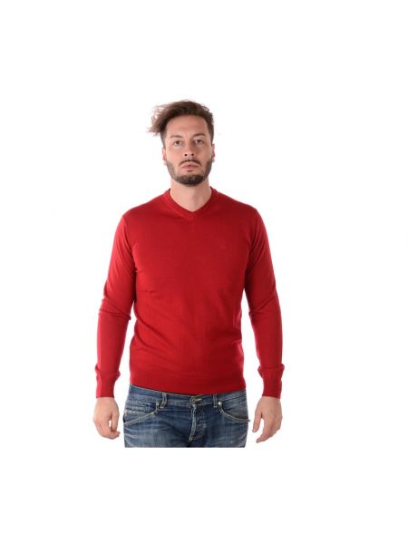 Sweter Emporio Armani czerwony