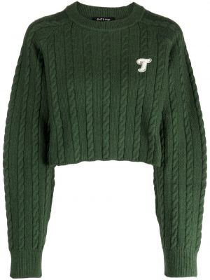 Пуловер бродиран Tout A Coup зелено
