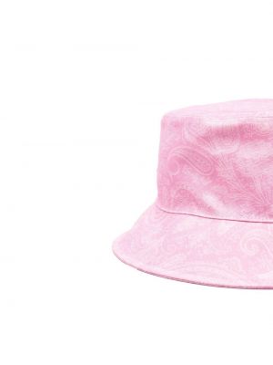 Cepure ar apdruku ar lāsīšu rakstu Etro rozā