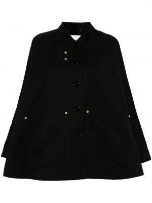 Βαμβακερό παλτό Dorothee Schumacher μαύρο