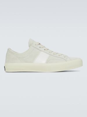 Süet sneaker Tom Ford beyaz