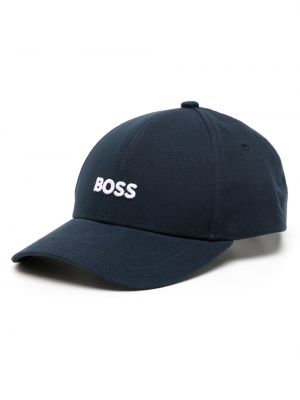 Medvilninis siuvinėtas kepurė su snapeliu Boss
