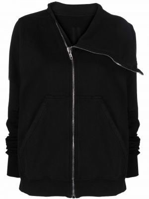 Asymmetrisk zip lang genser Rick Owens Drkshdw svart