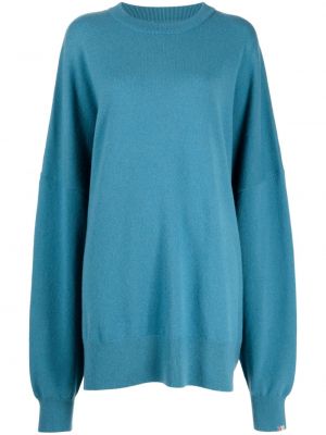 Kašmírový svetr s kulatým výstřihem Extreme Cashmere modrý