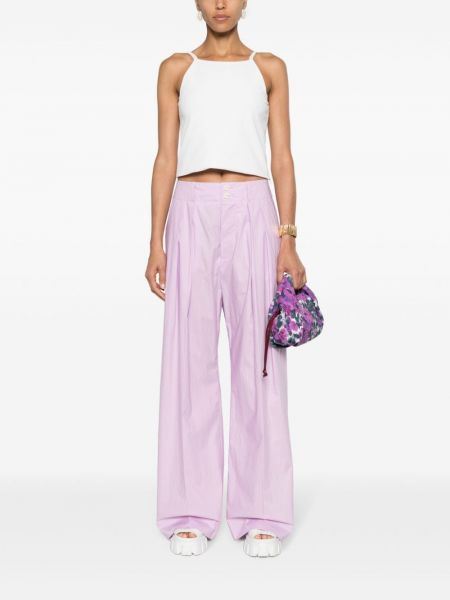 Pantalon plissé Plan C violet